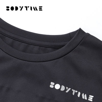 BODYTIME Mens Pakaian Kebugaran Kemeja Pelatihan Ketat OEM Dapat Diterima